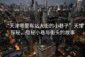 “天津哪里有站大街的小巷子”天津探秘，隱秘小巷與街頭的故事