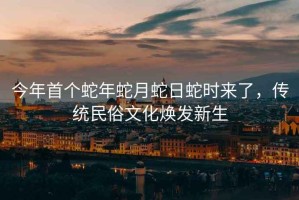 今年首個(gè)蛇年蛇月蛇日蛇時(shí)來了，傳統(tǒng)民俗文化煥發(fā)新生
