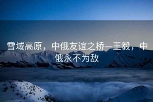 雪域高原，中俄友誼之橋—王毅，中俄永不為敵