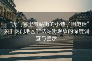 “虎門哪里有站街的小巷子啊電話”關(guān)于虎門地區(qū)非法站街現(xiàn)象的深度調(diào)查與警示