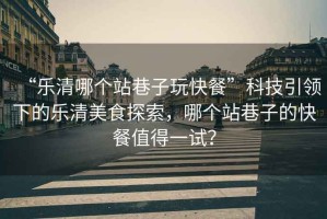 “樂清哪個(gè)站巷子玩快餐”科技引領(lǐng)下的樂清美食探索，哪個(gè)站巷子的快餐值得一試？