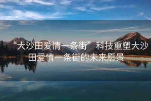 “大沙田愛情一條街”科技重塑大沙田愛情一條街的未來愿景