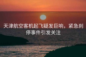 天津航空客機起飛疑發(fā)巨響，緊急剎停事件引發(fā)關(guān)注