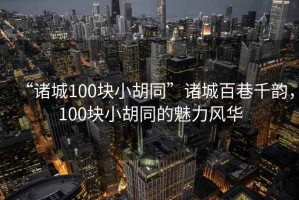 “諸城100塊小胡同”諸城百巷千韻，100塊小胡同的魅力風(fēng)華