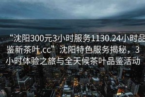 “沈陽(yáng)300元3小時(shí)服務(wù)1130.24小時(shí)品鑒新茶葉.cc”沈陽(yáng)特色服務(wù)揭秘，3小時(shí)體驗(yàn)之旅與全天候茶葉品鑒活動(dòng)