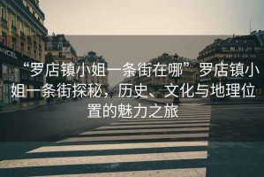 “羅店鎮(zhèn)小姐一條街在哪”羅店鎮(zhèn)小姐一條街探秘，歷史、文化與地理位置的魅力之旅