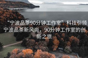 “寧波品茶90分鐘工作室”科技引領寧波品茶新風尚，90分鐘工作室的創(chuàng)新之旅