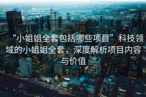 “小姐姐全套包括哪些項(xiàng)目”科技領(lǐng)域的小姐姐全套，深度解析項(xiàng)目內(nèi)容與價(jià)值