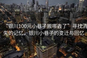 “銀川100元小巷子搬哪去了”尋找消失的記憶，銀川小巷子的變遷與回憶