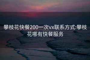 攀枝花快餐200一次vx聯(lián)系方式:攀枝花哪有快餐服務(wù)