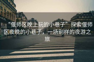 “偃師區(qū)晚上玩的小巷子”探索偃師區(qū)夜晚的小巷子，一場別樣的夜游之旅