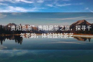 “貴陽品茶”貴陽品茶之旅，探尋千年茶韻，體驗獨特茶藝