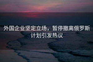 外國企業(yè)堅(jiān)定立場，暫停撤離俄羅斯計(jì)劃引發(fā)熱議