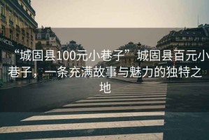 “城固縣100元小巷子”城固縣百元小巷子，一條充滿故事與魅力的獨特之地