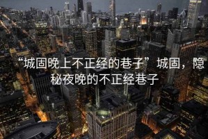 “城固晚上不正經(jīng)的巷子”城固，隱秘夜晚的不正經(jīng)巷子