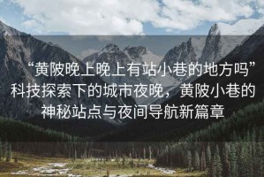 “黃陂晚上晚上有站小巷的地方嗎”科技探索下的城市夜晚，黃陂小巷的神秘站點(diǎn)與夜間導(dǎo)航新篇章