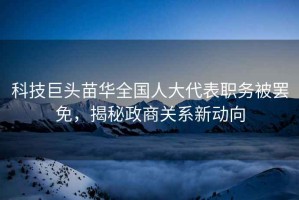 科技巨頭苗華全國人大代表職務(wù)被罷免，揭秘政商關(guān)系新動向