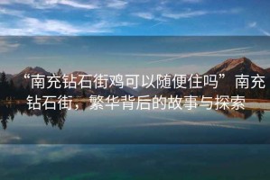“南充鉆石街雞可以隨便住嗎”南充鉆石街，繁華背后的故事與探索