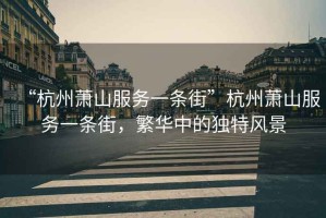 “杭州蕭山服務(wù)一條街”杭州蕭山服務(wù)一條街，繁華中的獨(dú)特風(fēng)景