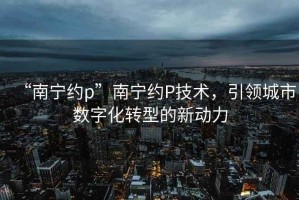 “南寧約p”南寧約P技術(shù)，引領(lǐng)城市數(shù)字化轉(zhuǎn)型的新動力