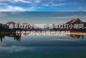 “曲阜紅燈小胡同”曲阜紅燈小胡同，歷史的印記與現(xiàn)代的韻味