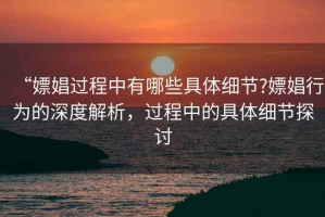 “嫖娼過(guò)程中有哪些具體細(xì)節(jié)?嫖娼行為的深度解析，過(guò)程中的具體細(xì)節(jié)探討