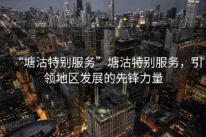 “塘沽特別服務(wù)”塘沽特別服務(wù)，引領(lǐng)地區(qū)發(fā)展的先鋒力量