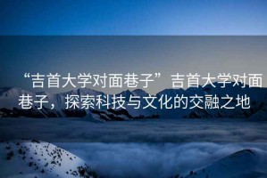 “吉首大學(xué)對(duì)面巷子”吉首大學(xué)對(duì)面巷子，探索科技與文化的交融之地