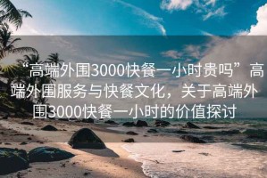 “高端外圍3000快餐一小時(shí)貴嗎”高端外圍服務(wù)與快餐文化，關(guān)于高端外圍3000快餐一小時(shí)的價(jià)值探討