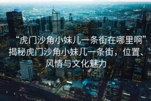 “虎門沙角小妹兒一條街在哪里啊”揭秘虎門沙角小妹兒一條街，位置、風情與文化魅力