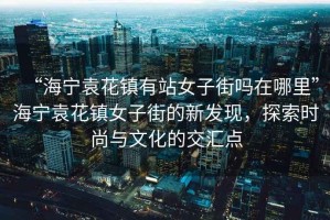 “海寧袁花鎮(zhèn)有站女子街嗎在哪里”海寧袁花鎮(zhèn)女子街的新發(fā)現(xiàn)，探索時(shí)尚與文化的交匯點(diǎn)