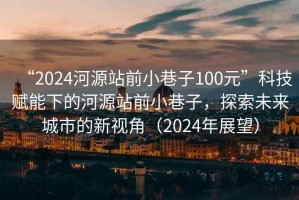 “2024河源站前小巷子100元”科技賦能下的河源站前小巷子，探索未來城市的新視角（2024年展望）