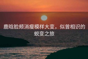 鹿晗臉頰消瘦模樣大變，似曾相識的蛻變之旅