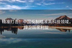 精準打擊！中國反制瞄準高科技領(lǐng)域，捍衛(wèi)國家利益