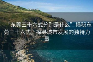 “東莞三十六式分別是什么”揭秘東莞三十六式，探尋城市發(fā)展的獨(dú)特力量