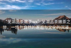 “蕪湖品茶嫩茶wx”蕪湖品茶嫩茶之旅，一場(chǎng)與自然的邂逅與文化的沉浸