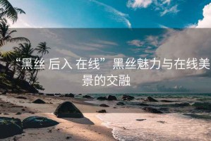 “黑絲 后入 在線”黑絲魅力與在線美景的交融