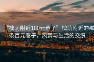 “槐蔭附近100元巷子”槐蔭附近的那條百元巷子，風(fēng)景與生活的交織