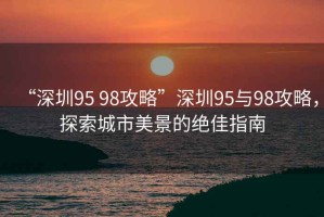 “深圳95 98攻略”深圳95與98攻略，探索城市美景的絕佳指南