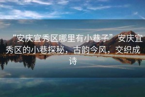 “安慶宜秀區(qū)哪里有小巷子”安慶宜秀區(qū)的小巷探秘，古韻今風，交織成詩