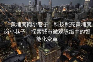 “黃埔南崗小巷子”科技照亮黃埔南崗小巷子，探索城市微觀脈絡(luò)中的智能化變革