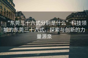 “東莞三十六式分別是什么”科技領(lǐng)域的東莞三十六式，探索與創(chuàng)新的力量源泉