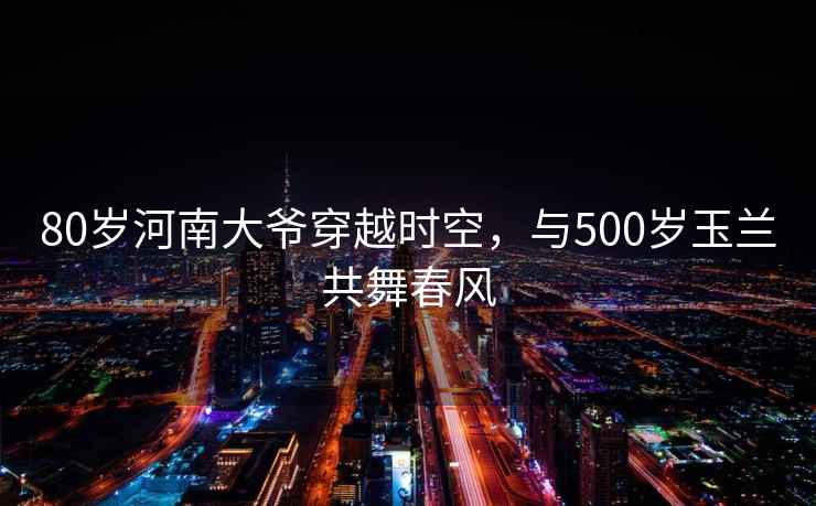80歲河南大爺穿越時空，與500歲玉蘭共舞春風(fēng)