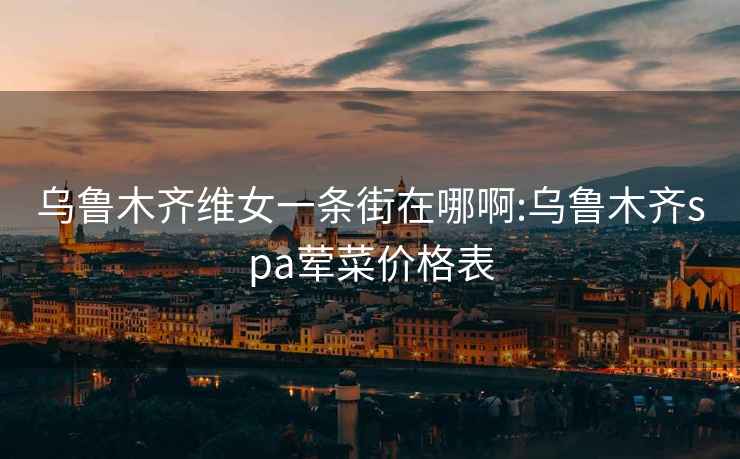 烏魯木齊維女一條街在哪啊:烏魯木齊spa葷菜價(jià)格表