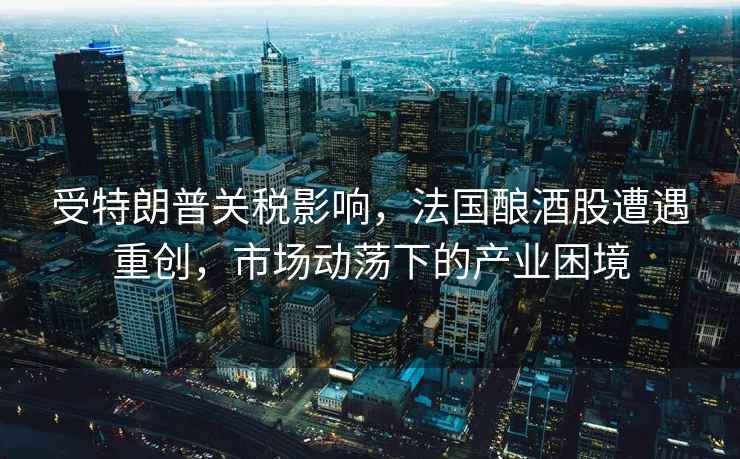 受特朗普關(guān)稅影響，法國釀酒股遭遇重創(chuàng)，市場動蕩下的產(chǎn)業(yè)困境
