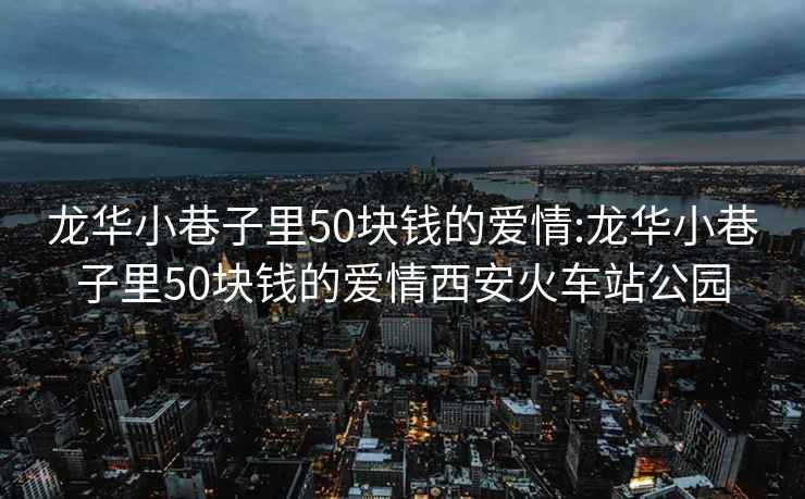 龍華小巷子里50塊錢的愛情:龍華小巷子里50塊錢的愛情西安火車站公園