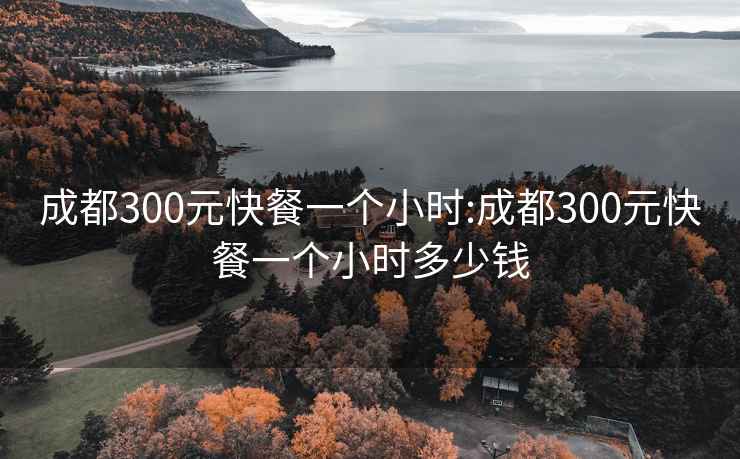 成都300元快餐一個(gè)小時(shí):成都300元快餐一個(gè)小時(shí)多少錢
