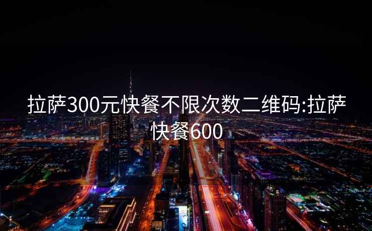 拉薩300元快餐不限次數(shù)二維碼:拉薩快餐600