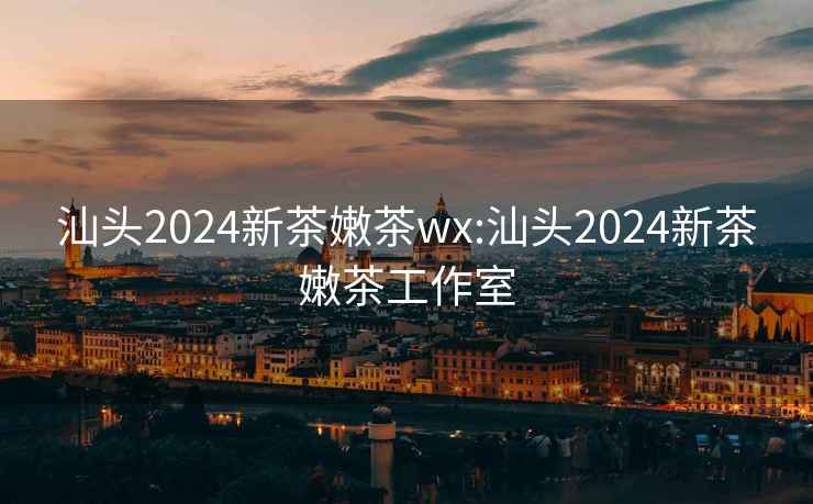 汕頭2024新茶嫩茶wx:汕頭2024新茶嫩茶工作室