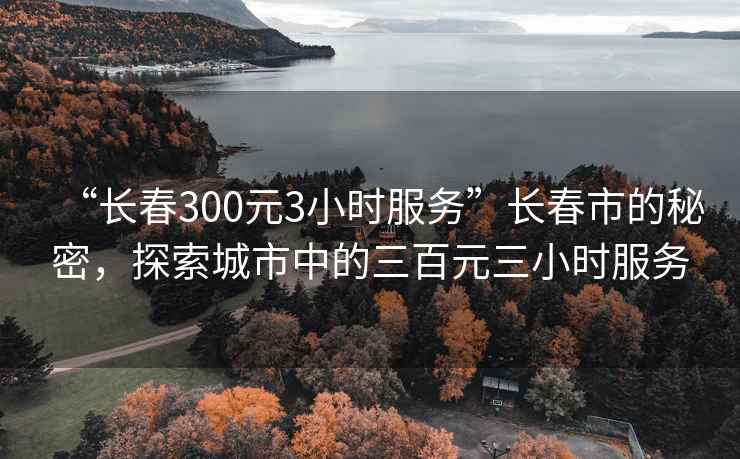 “長春300元3小時(shí)服務(wù)”長春市的秘密，探索城市中的三百元三小時(shí)服務(wù)